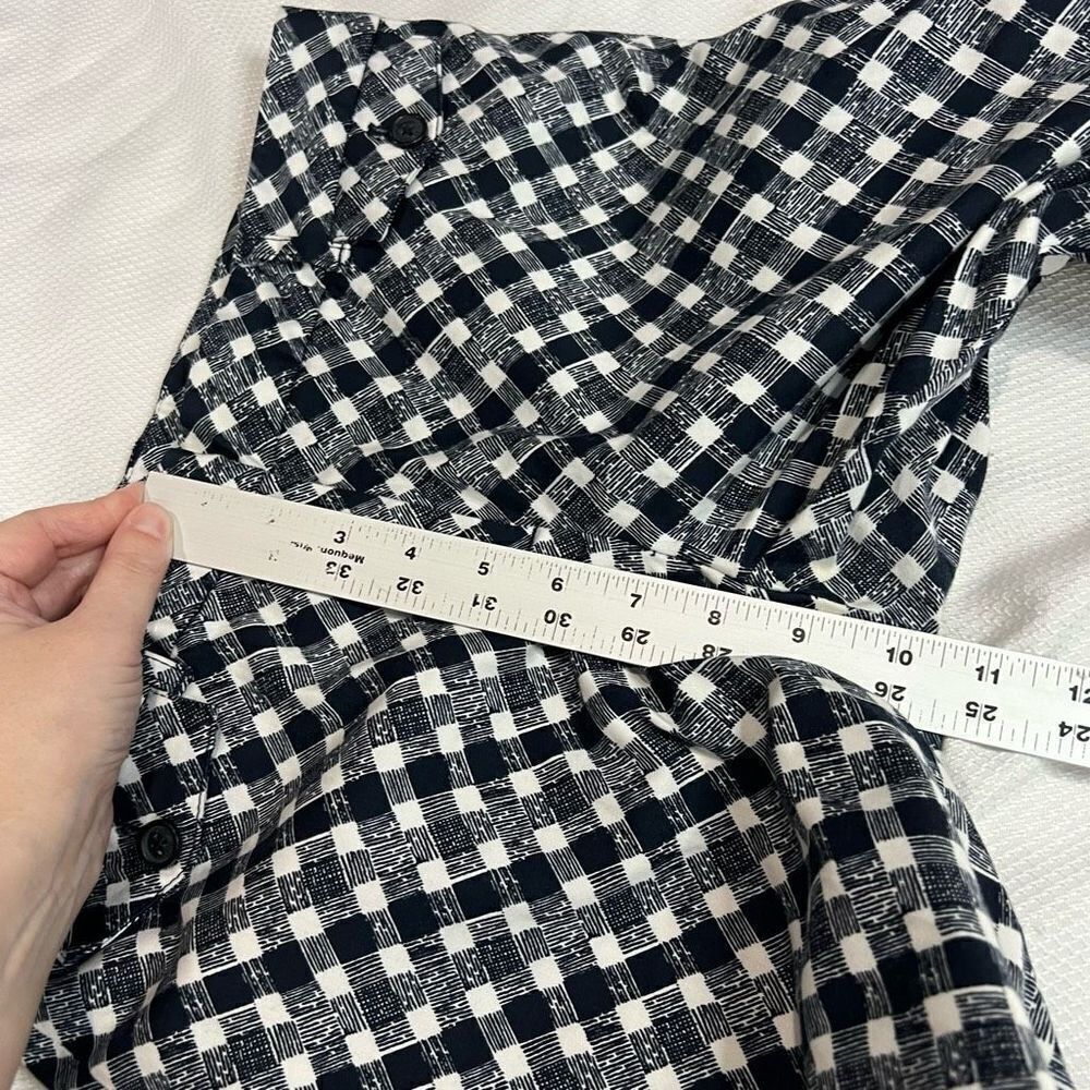 Brooks Brothers Blue & White Pattern Natalie Fit Career Casual Pants Womens 4 - Picture 9 of 10